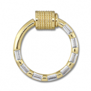 TQ Metall Brass Lock Round Gold