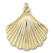 TQ Metall Brass Anh&auml;nger Shell Gold