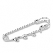 Zubeh&ouml;r Metall Ornamental Pin mit 3 &Ouml;sen Silver
