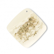 Anh&auml;nger Polymer Rhombus Off white-beige-gold