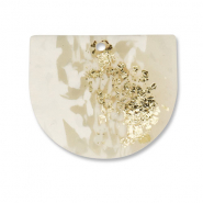 Anh&auml;nger Polymer Off white-beige-gold
