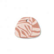 Anh&auml;nger Polymer Trapezium Light peach pink-light brown