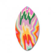 Anh&auml;nger Polymer Leaf Multicolour