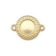 BY31&reg; Zwischenst&uuml;ck aus Stainless Steel - Rostfreiem mit Fassung f&uuml;r SS30 Flat Back Gold