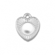 BY31&reg; Anh&auml;nger aus Stainless Steel - Rostfreiem mit Fassung f&uuml;r SS30 Flat Back Silver