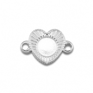 BY31&reg; Zwischenst&uuml;ck aus Stainless Steel - Rostfreiem mit Fassung f&uuml;r SS20 Flat Back Silver