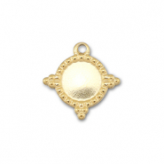 BY31&reg; Anh&auml;nger aus Stainless Steel - Rostfreiem mit Fassung f&uuml;r SS16 Flat Back Gold
