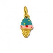 Anh&auml;nger Metall Ice Lolly Turquoise-pink-gold