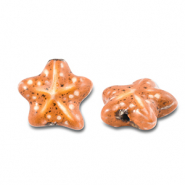 Keramik Perlen Starfish Orange