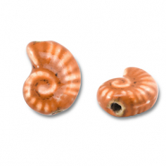 Keramik Perlen Shell Orange