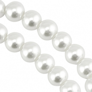 Glaswachs Perlen 10mm White