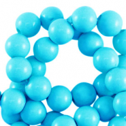 8 mm Perlen aus Acryl shiny Turquoise blue