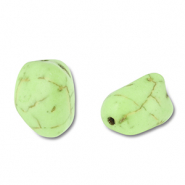 Keramik Perlen Irregular Light green