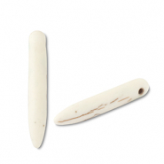 Keramik Perlen Stick Off white