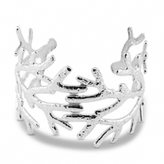 Stainless Steel - Rostfrei Stahl Armbänder Bangle Coral Silver