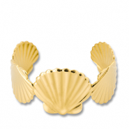 Stainless Steel - Rostfrei Stahl Armbänder Bangle Shell Gold