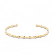 Stainless Steel - Rostfrei Stahl Armbänder Bangle Gold