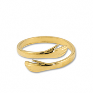 Stainless Steel - Rostfrei Stahl Ringe Hands Gold