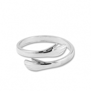 Stainless Steel - Rostfrei Stahl Ringe Hands Silver