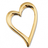 Anhänger aus Stainless Steel - Rostfreiem Stahl Heart Gold
