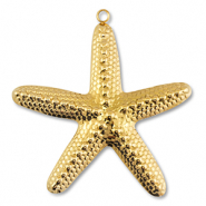 Anhänger aus Stainless Steel - Rostfreiem Stahl Starfish Gold