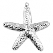 Anhänger aus Stainless Steel - Rostfreiem Stahl Starfish Silver