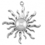Anhänger aus Stainless Steel - Rostfreiem Stahl Sun Silver