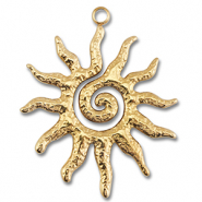 Anhänger aus Stainless Steel - Rostfreiem Stahl Sun Gold