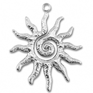 Anhänger aus Stainless Steel - Rostfreiem Stahl Sun Silver