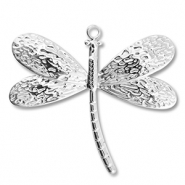 Anhänger aus Stainless Steel - Rostfreiem Stahl Dragonfly Silver
