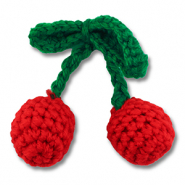Geh&auml;kelten Cherries Red-green
