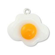 Anh&auml;nger aus Resin Egg White-orange