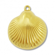 Anhänger aus Stainless Steel - Rostfreiem Stahl Shell Gold