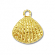 Anhänger aus Stainless Steel - Rostfreiem Stahl Shell Gold
