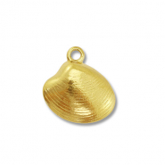 Anhänger aus Stainless Steel - Rostfreiem Stahl Shell Gold