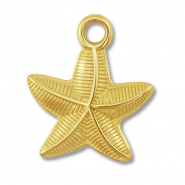 Anhänger aus Stainless Steel - Rostfreiem Stahl Starfish Gold