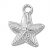 Anhänger aus Stainless Steel - Rostfreiem Stahl Starfish Silver