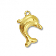 Anhänger aus Stainless Steel - Rostfreiem Stahl Dolphin Gold