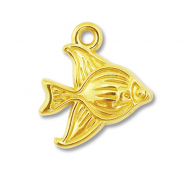 Anhänger aus Stainless Steel - Rostfreiem Stahl Fish Gold