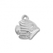 Anhänger aus Stainless Steel - Rostfreiem Stahl Fish Silver