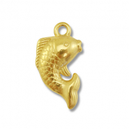 Anhänger aus Stainless Steel - Rostfreiem Stahl Fish Gold