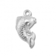 Anhänger aus Stainless Steel - Rostfreiem Stahl Fish Silver