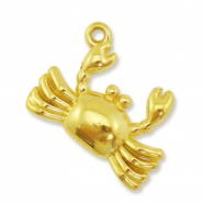 Anhänger aus Stainless Steel - Rostfreiem Stahl Crab Gold