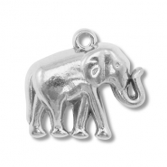 Anhänger aus Stainless Steel - Rostfreiem Stahl Elephant Silver