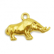 Anhänger aus Stainless Steel - Rostfreiem Stahl Rhino Gold