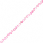 Perle Muschel Round Pink