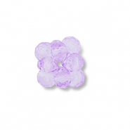Facetten Perlen Anhänger Flower Transparent lilac