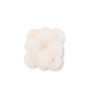 Facetten Perlen Anhänger Flower Nude peach