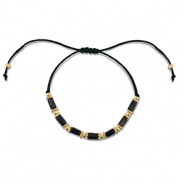 Modische Fusskettchen Gemischte Perlen Black-gold