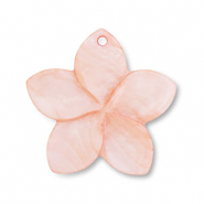 Anh&auml;nger Muschel Flower Peach pink